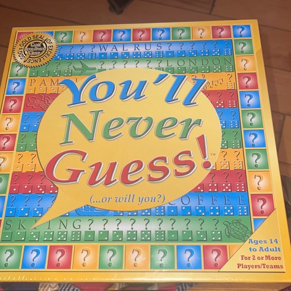 Othr Other Youll Never Guess Or Will You Board Game Poshmark